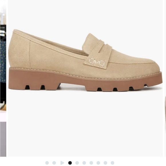 Vionic Cheryl II Lug Penny Slip-On Loafers Beige Cream - Picture 4 of 16